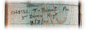 Pte Thomas Blunt's signature