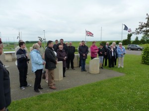 With Albert Figg and veterans at Hill 112