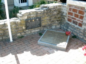 Memorial outside Marie at Cheux