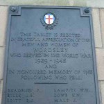 Inscription on Wordsley War Memorial