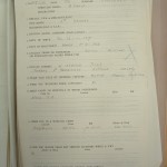 Pte Dennis Lawrence PoW Questionnaire Page 1