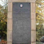 Wordsley War Memorial with Wellings name