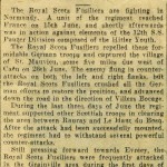 Royal Scots Fusiliers in Normandy newspaper article