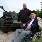 With Albert Figg and Churchill Tank at Hill 112